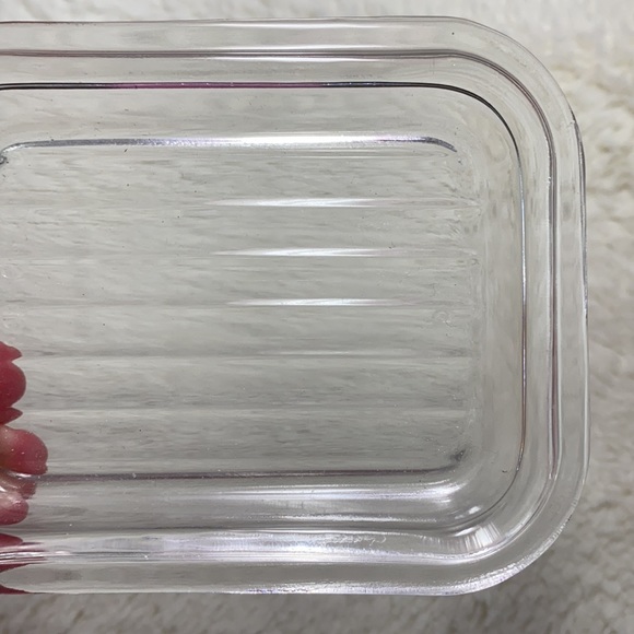 Vintage🔥Pyrex Butterscotch 2-pc Set, Sm Refrig + Glass Lid, EUC with Clear Lid - Picture 9 of 10